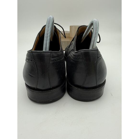Magnanni Black Leather Cap Toe Shoes Men Sz 9.5 main image 5
